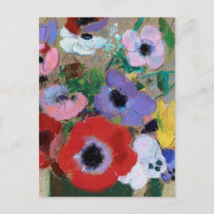 Odlion Redon Beautiful glowing flowers CC1253  Postcard