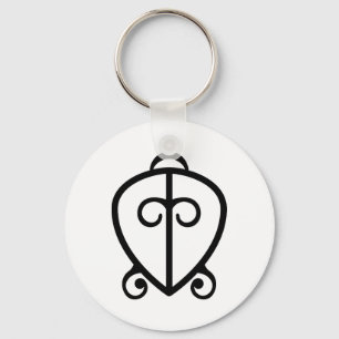 Odo Nnyew Fie Kwan   Power of Love Symbol Key Ring