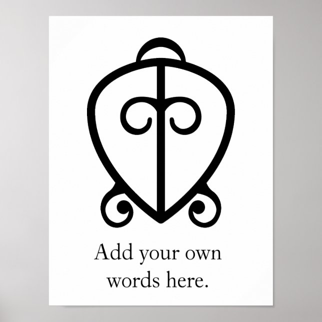 Odo Nnyew Fie Kwan | Power of Love Symbol Poster (Front)