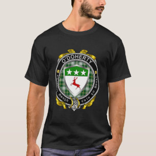 O'Dohertydoherty Irish Badge Wst Patrick Tartan T-Shirt