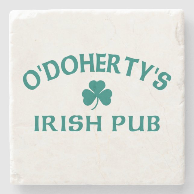 O'Doherty's Irish Pub  Stone Coaster (Front)