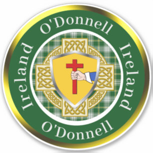 O'Donnell Irish Shield/Celtic Cross Personalized