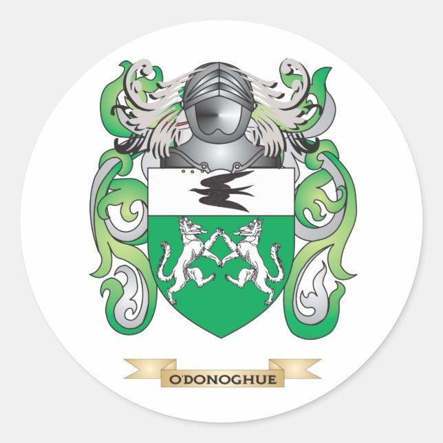 O'Donoghue Coat of Arms (Family Crest) Classic Round Sticker (Front)