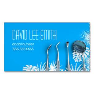 Odontologist Dental Dentist Magnetic Business Card