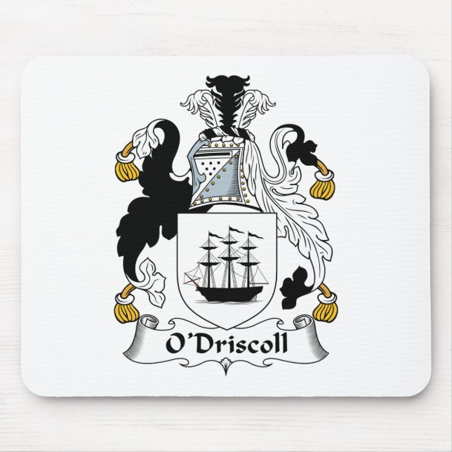O'Driscoll Family Crest Mouse Pad (Front)