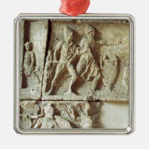 Odysseus discovering the suitors of his wife metal tree decoration