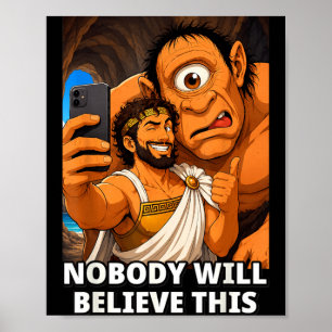 Odysseus From Homers Odyssey Selfie With Poster