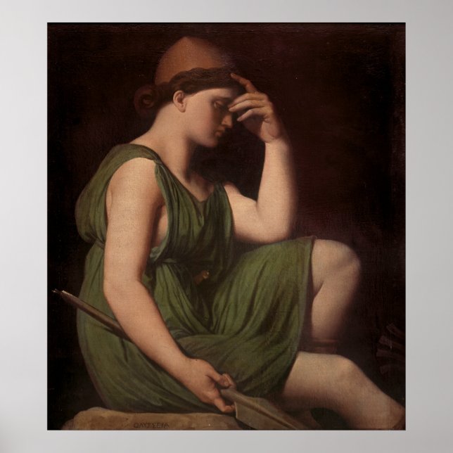 Odysseus, study for the Apotheosis of Homer Poster (Front)