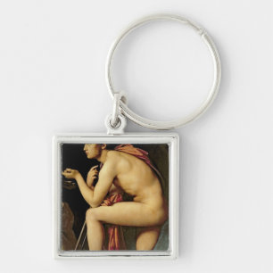 Oedipus and the Sphinx, 1808 Key Ring