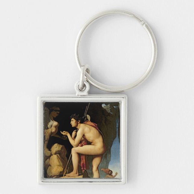 Oedipus and the Sphinx, 1808 Key Ring (Front)