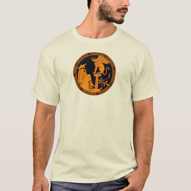 Oedipus and the Sphinx T-Shirt (Front)