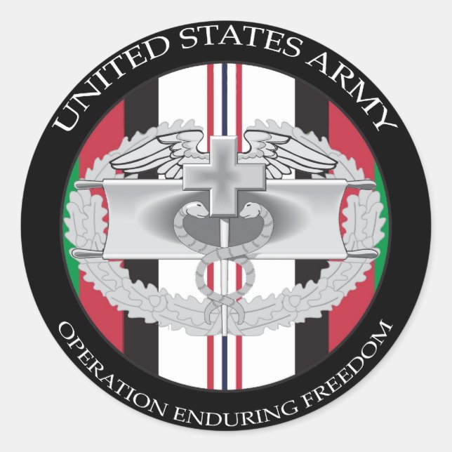 OEF CMB CLASSIC ROUND STICKER (Front)