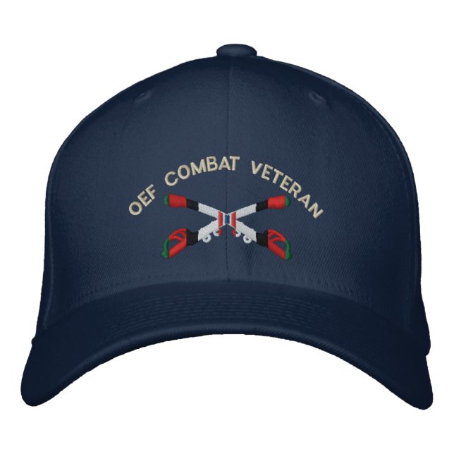 OEF Combat Veteran Cavalry Crossed Sabres Hat (Front)