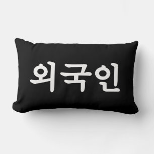 Oegugin 외국인   Korean Hangul Language Lumbar Cushion