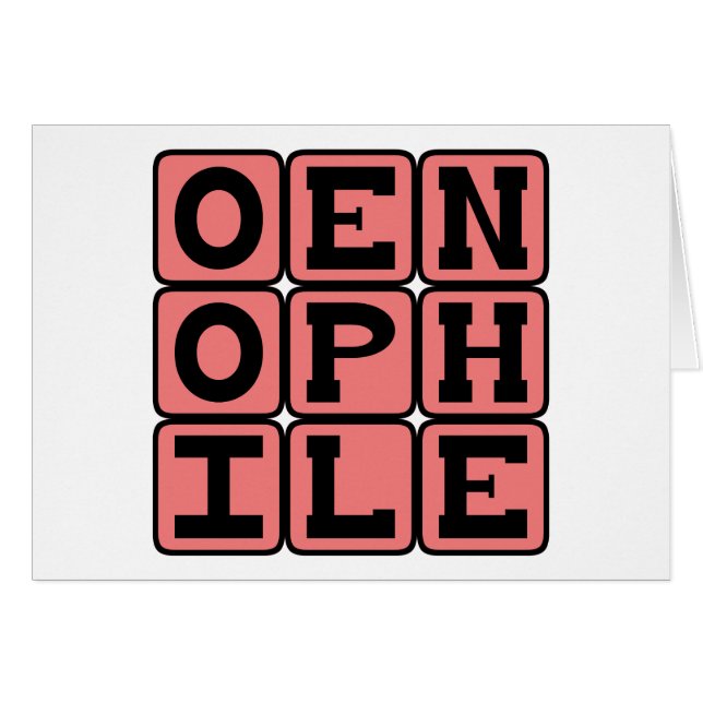 Oenephile, Wine Lover (Front Horizontal)