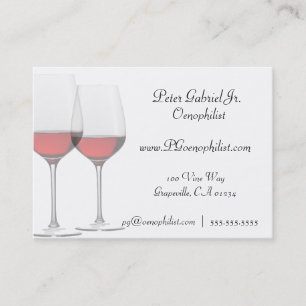 Oenophilist Red Wine Business Cards