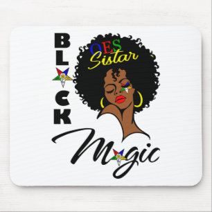 Oes Black Sistar Magic Order The Eastern Star Moth Mouse Pad