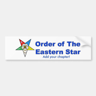 OES BUMPER STICKER, Add your chapter! Bumper Sticker
