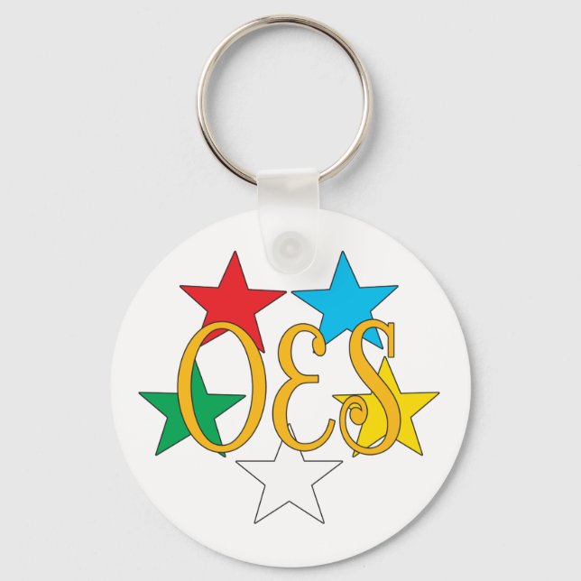 OES Circle of Stars Keychain (Front)