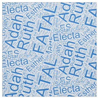 OES Collage Blue Fabric