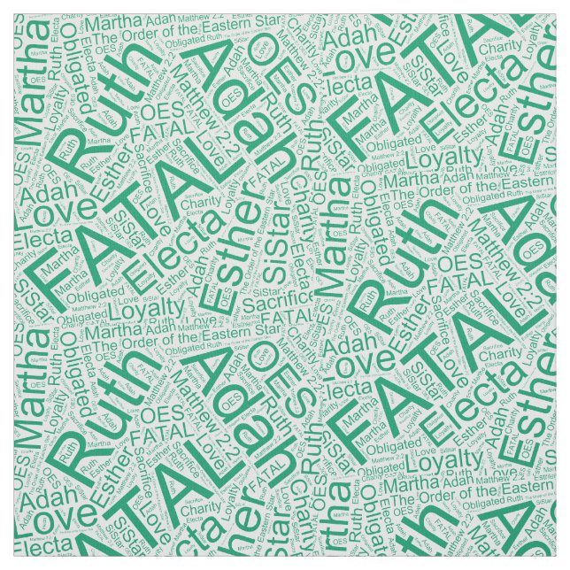 OES Collage Green Fabric (Swatch)
