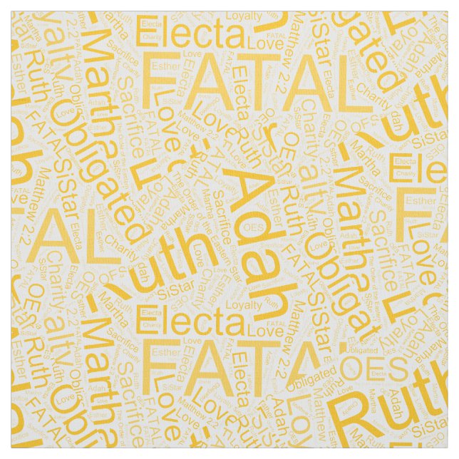 OES Collage Yellow Fabric (Swatch)