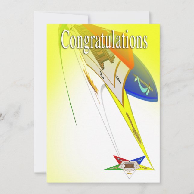 OES Congratulations Invitation (Front)