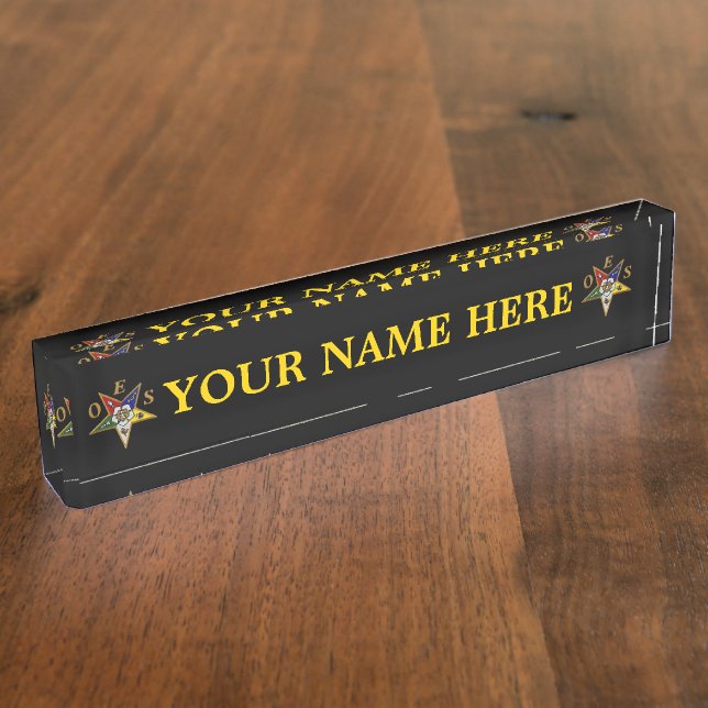 OES DESK NAME PLATE (Side)