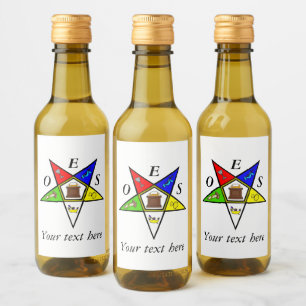 OES Eastern Star Sister Masonry Order Wine Label