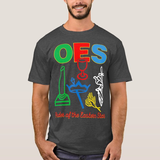 OES five Emblems Order of the Eastern Star Day T-Shirt (Front)