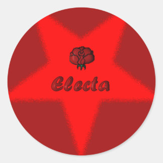 OES Floral Star Point Sticker – Electa