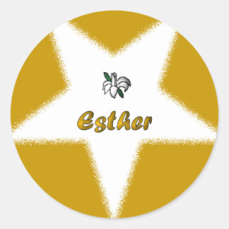 OES Floral Star Point Sticker – Esther
