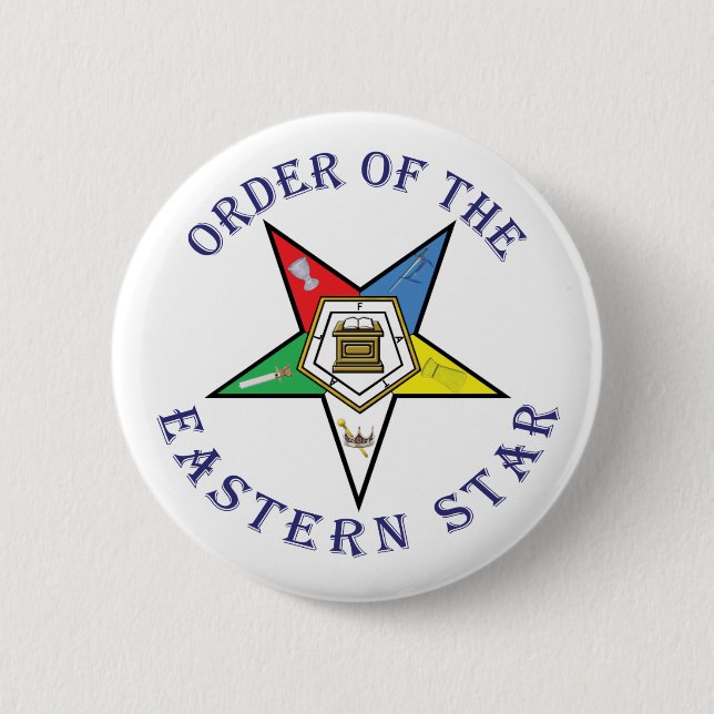 OES LETTERED 6 CM ROUND BADGE (Front)