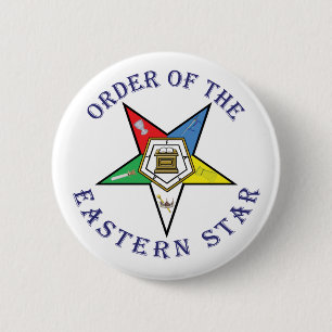 OES LETTERED 6 CM ROUND BADGE