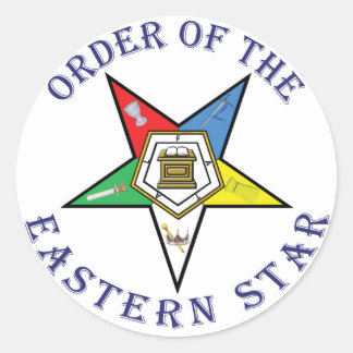OES LETTERED CLASSIC ROUND STICKER