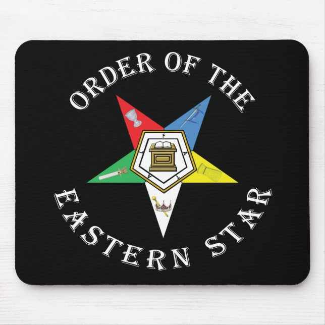OES LETTERED In White Mouse Pad (Front)