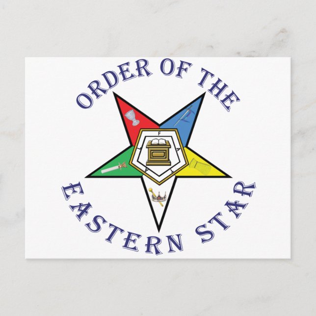OES LETTERED POSTCARD (Front)