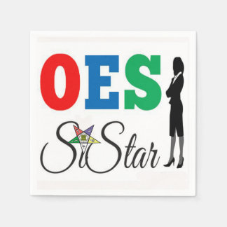 OES Napkins PHA Order Of Eastern Star