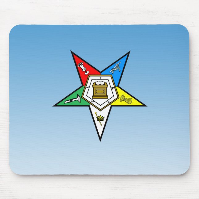 OES Order of the Eastern Star Blue Mouse Pad (Front)