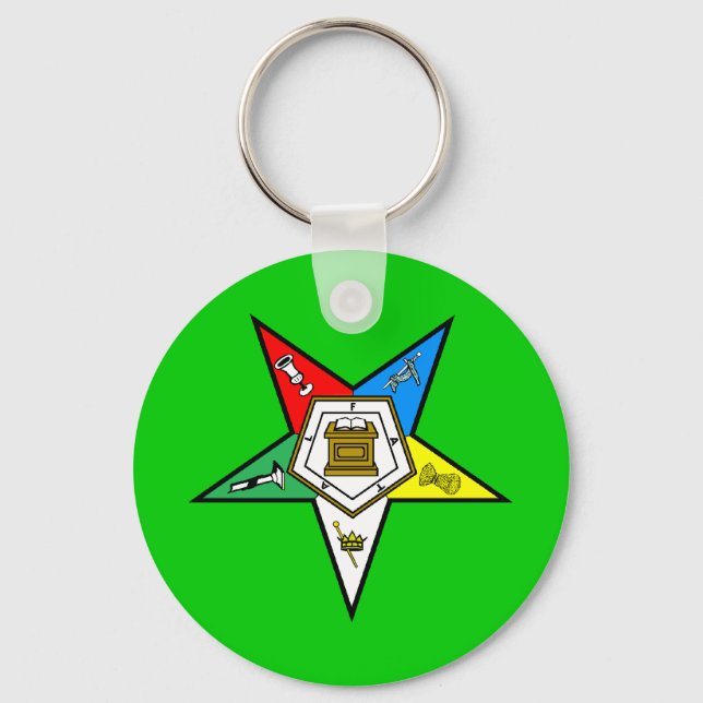 OES Order of the Eastern Star Key Chain (Front)