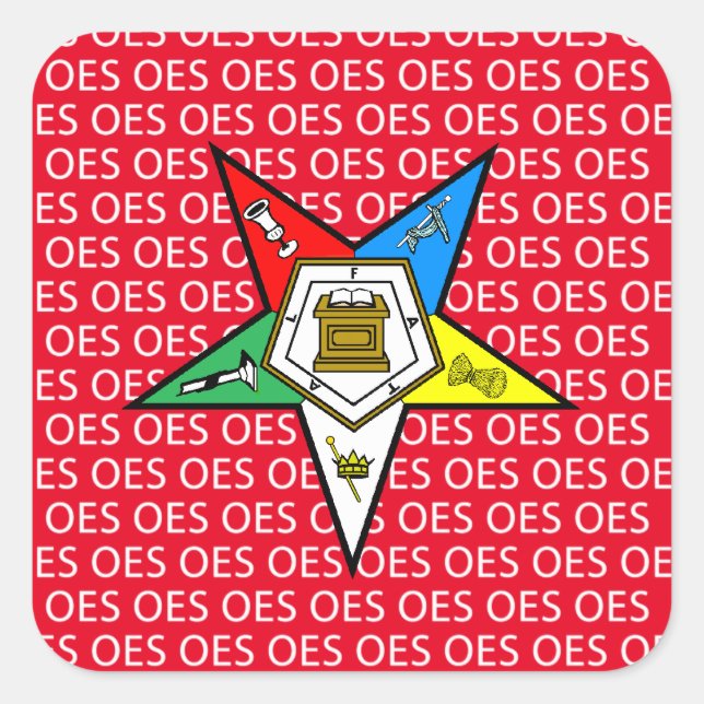 OES Order of the Eastern Star Sticker (Front)
