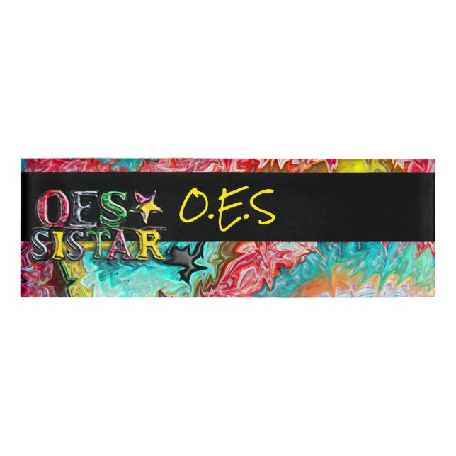 OES Sistar Name Tag (Front)