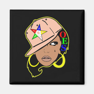 Oes Snapback Sister Order Of The Eastern Star Moth Magnet