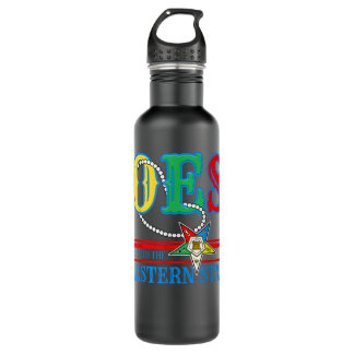 OES Star Necklace Order of the Eastern Star Mother 710 Ml Water Bottle
