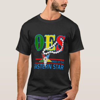 Oes Star Necklace Order Of The Eastern Star Mother T-Shirt