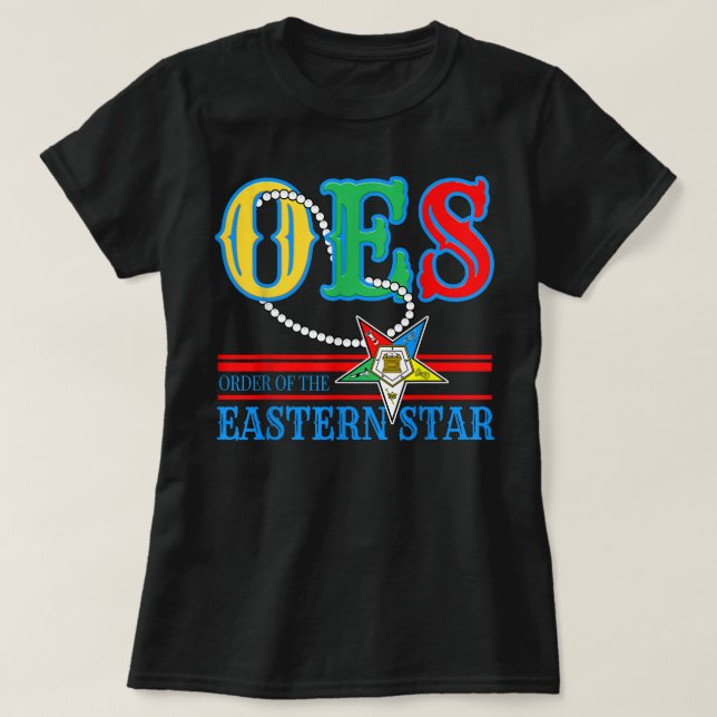 OES Star Necklace Order of the Eastern Star Mother T-Shirt (Design Front)