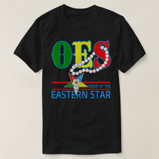 OES Star Necklace Order of the Eastern Star Mother T-Shirt (Design Front)