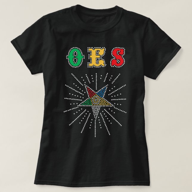 OES Star Shining Order of the Eastern Star Parents T-Shirt (Design Front)