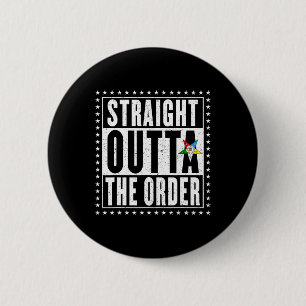 Oes Straight The Order Eastern Star Thanksgiving C 6 Cm Round Badge