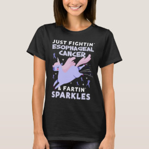 oesophageal appendix cancer unicorn farting T-Shirt